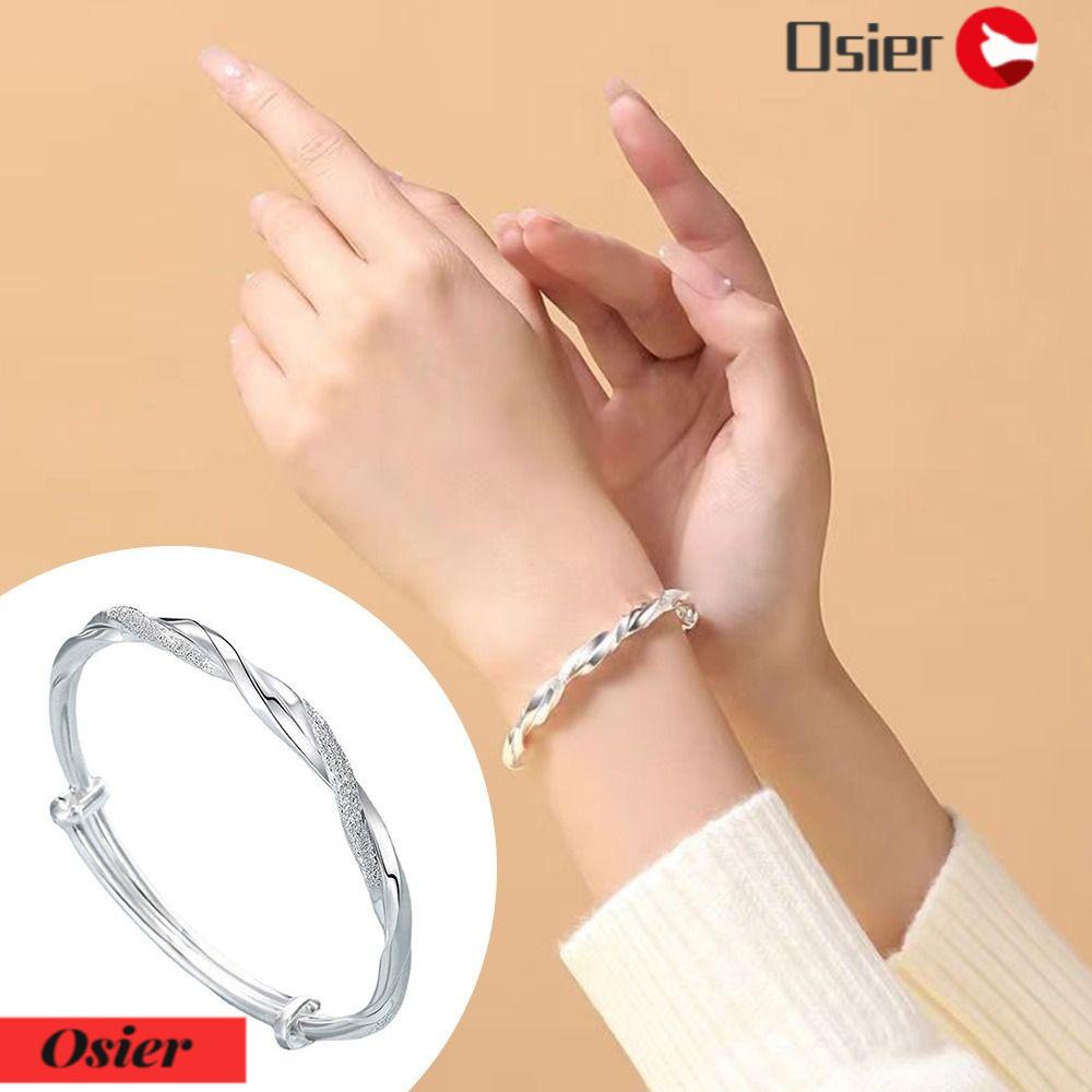 Túi Đựng Bằng Chất Liệu Sterling Dành Cho OSIER1 / OSIER1 / 1|Vòng Tay Thời Trang Thanh Lịch Cho Cặp Đôi