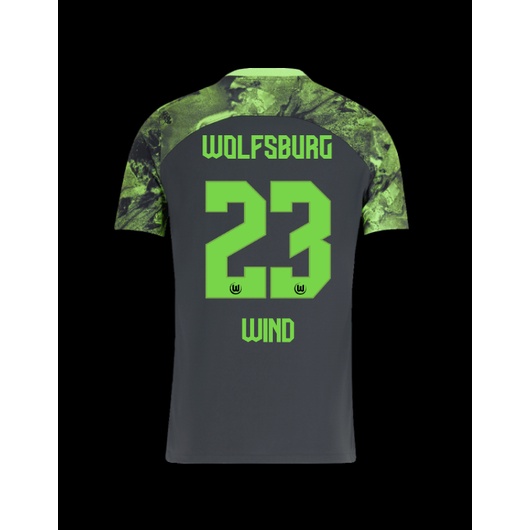 Bhs 2023-2024 vfl wolfsburg away jersey lacroix vandeven arnold svanberg wind football tshirts plus size bsh