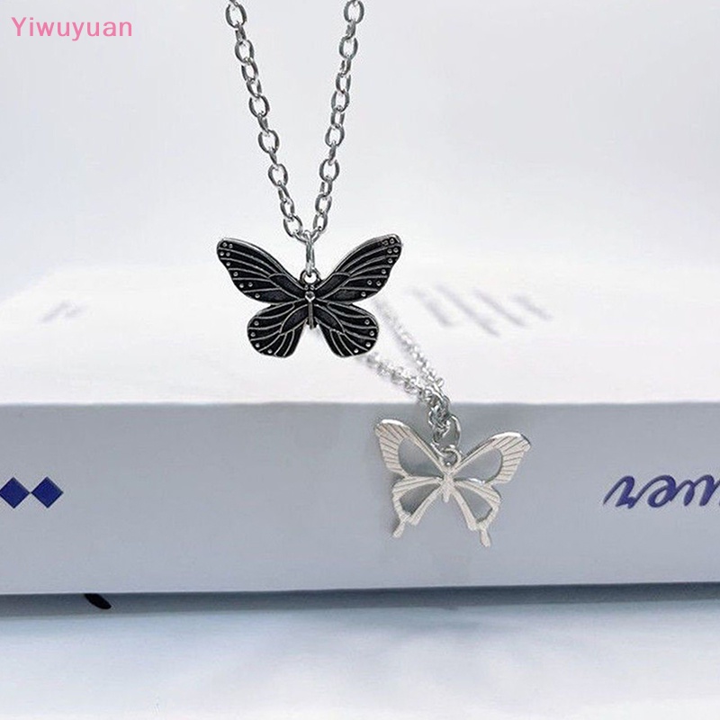 Vòng cổ Mặt Hình Bướm Rỗng Phong Cách Vintage Cho Nữ