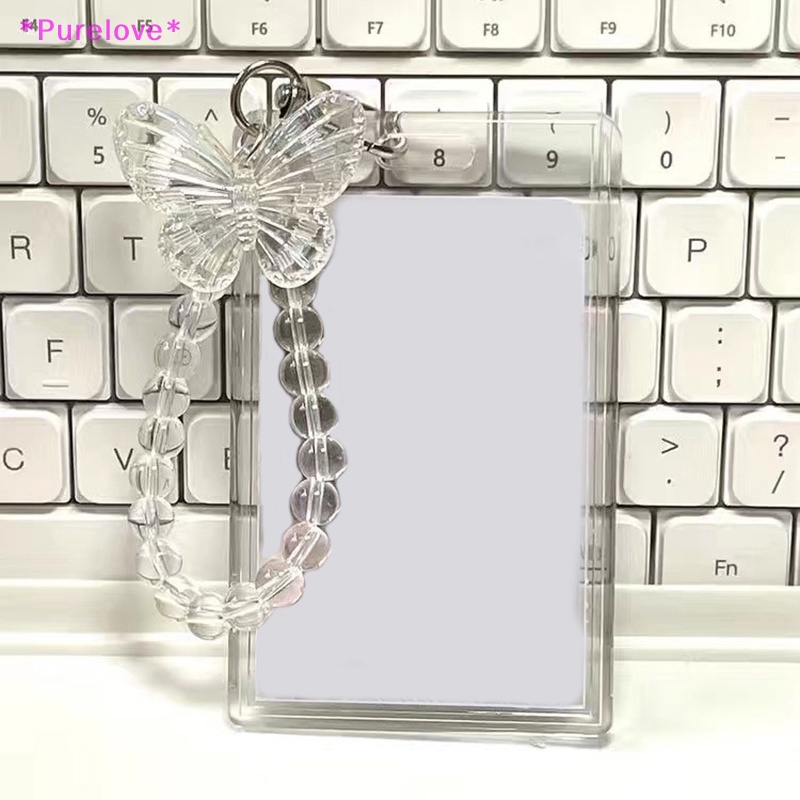 Bao Đựng Thẻ Bằng Acrylic Hình Bướm Xinh Xắn Mới