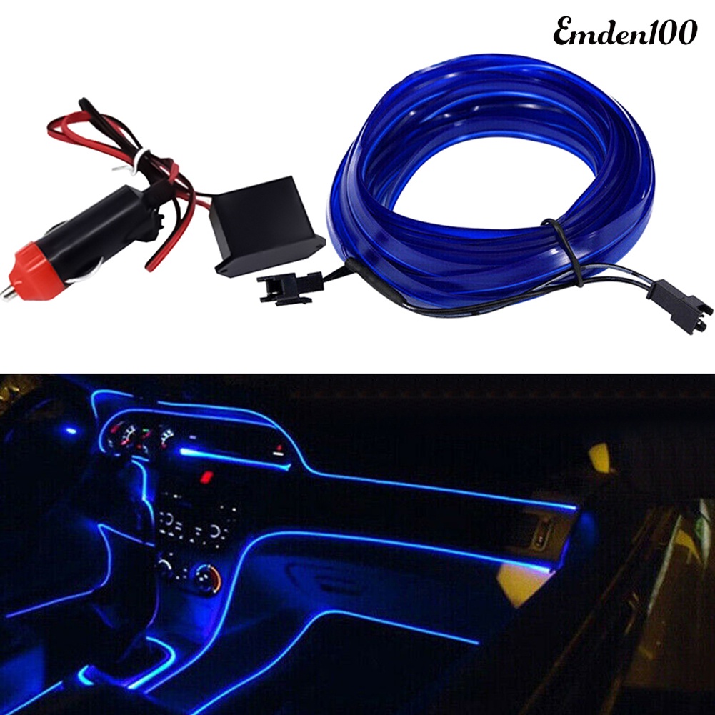 Dây Đèn EL Trang Trí Nội Thất Xe Hơi 4m 12V