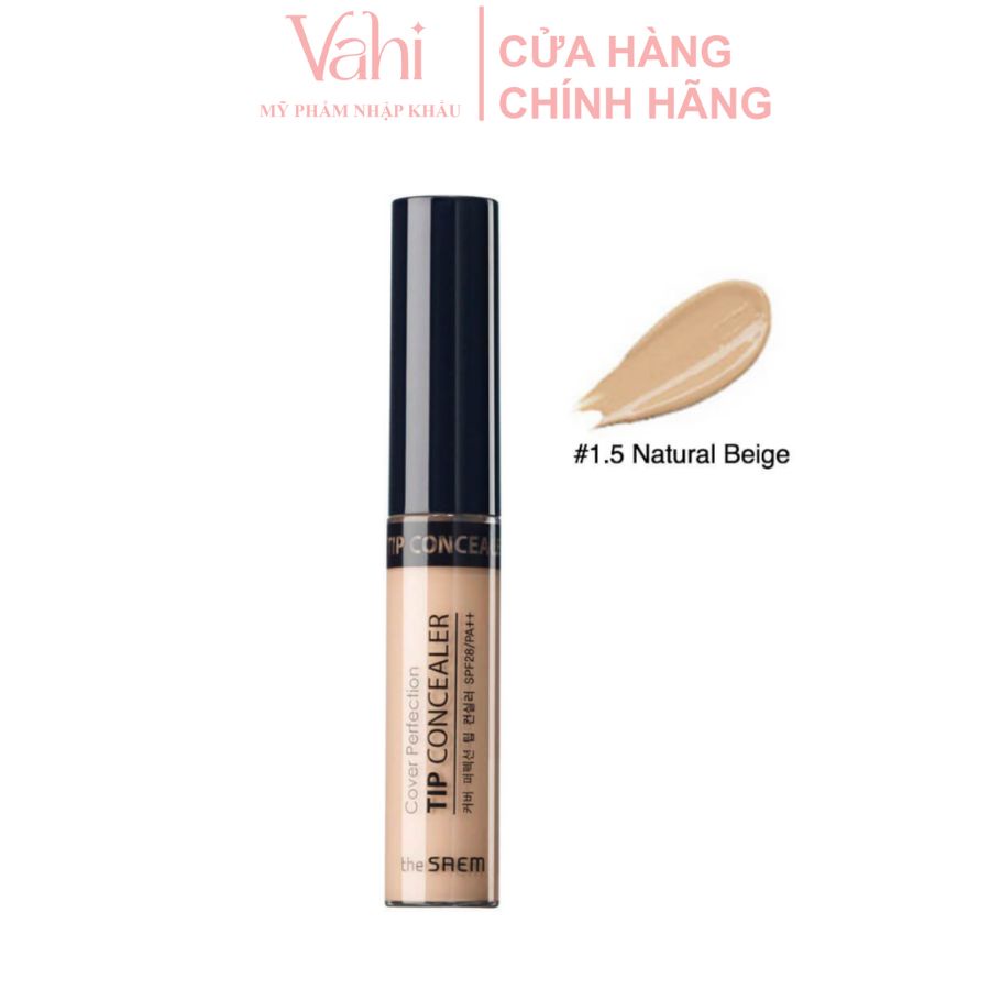 Kem che khuyết điểm The Saem Cover Perfection Tip Concealer SPF28 PA++ 6.5g