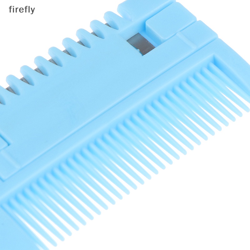 Lược Chải Tóc Hai Mặt Thiết Kế Mỏng Kèm Lưỡi Dao Tiện Dụng DIY