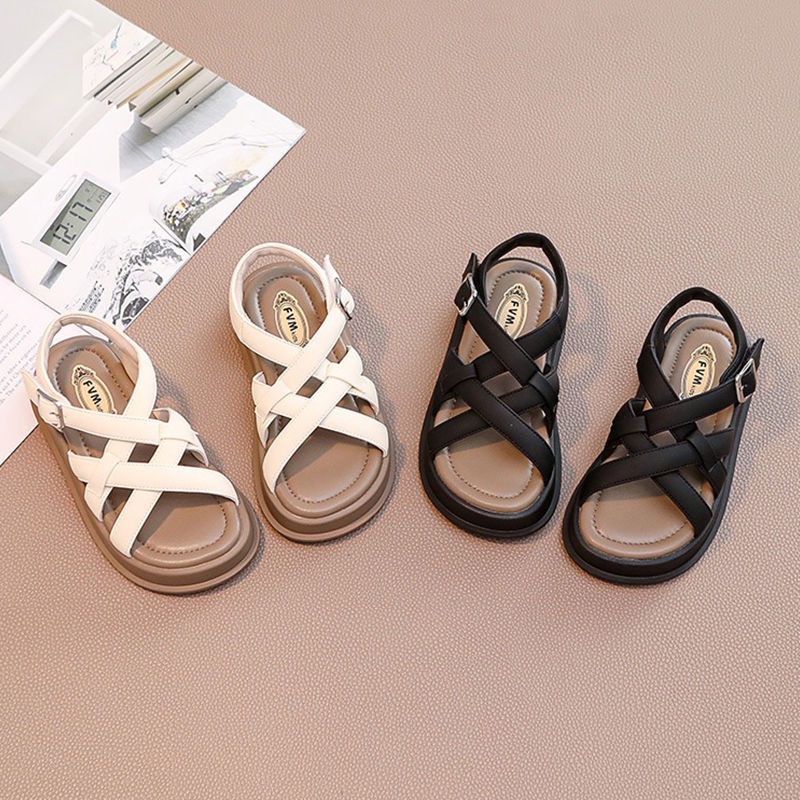 [Hàng Mới Về] Sandal Hở Ngón Đế Phẳng Chống Nước Kiểu Công Chúa Mùa Hè Dễ Phối Đồ Cho Bé Gái