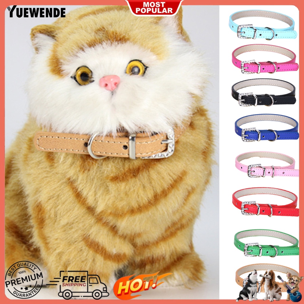 Vòng Cổ Giả Da MàU Trơn Cho Thú Cưng