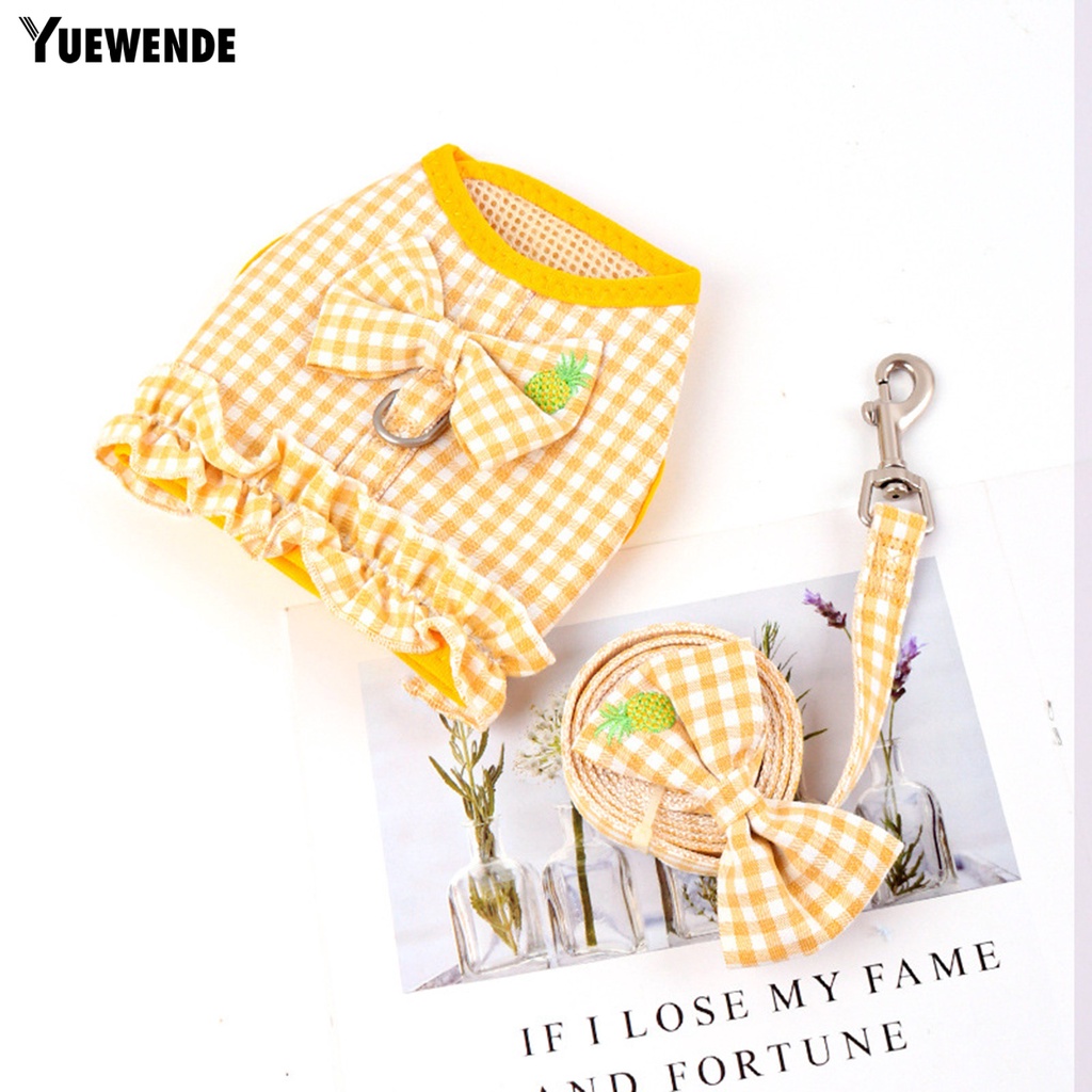 Dây Dắt Thú Cưng Đi Dạo Họa Tiết Nơ Xinh Xắn