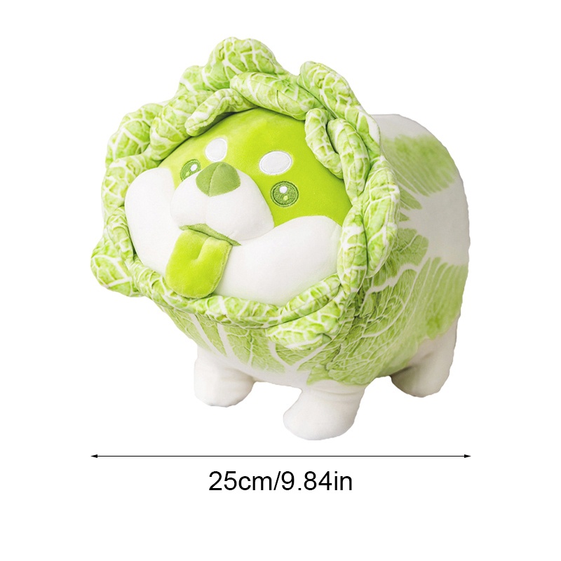 Búp Bê Đồ Chơi Mềm Mại Hình Chú Chó Shiba Inu Cabbage Dễ Thương
