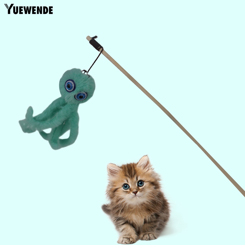 Gậy Lông Nhung Hình Bạch Tuộc Vui Nhộn Tương Tác Huấn Luyện Mèo