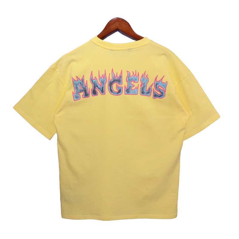 Áo Thun Tay Ngắn Dáng Rộng In Chữ Palm Angels- Thời Trang Xuân Hè 23SS