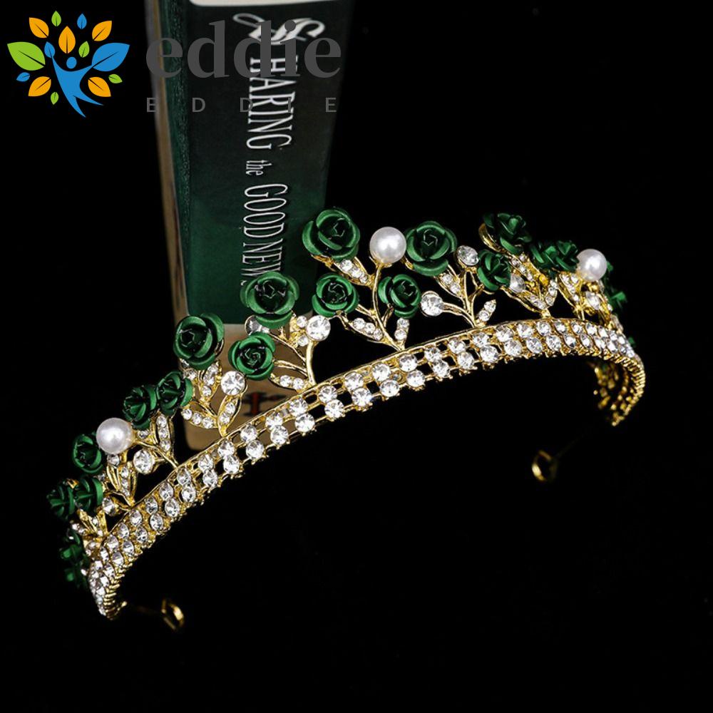 Băng Đô Cài Tóc Họa Tiết Hoa Hồng 26Ede Kiểu Công Chúa Cổ Điển Mới Cho Nữ|Băng Đô Hình Vương Miện Xinh Xắn Dành Cho Cô Dâu