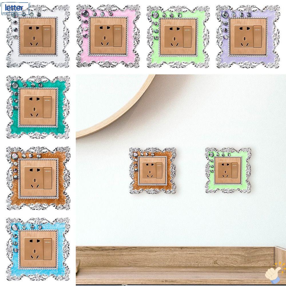 Vỏ Bọc Công Tắc Đèn Trang Trí Nhà Cửa Bằng Nhựa|Nút Cắm Trang Trí Viền Giày Tiện Dụng