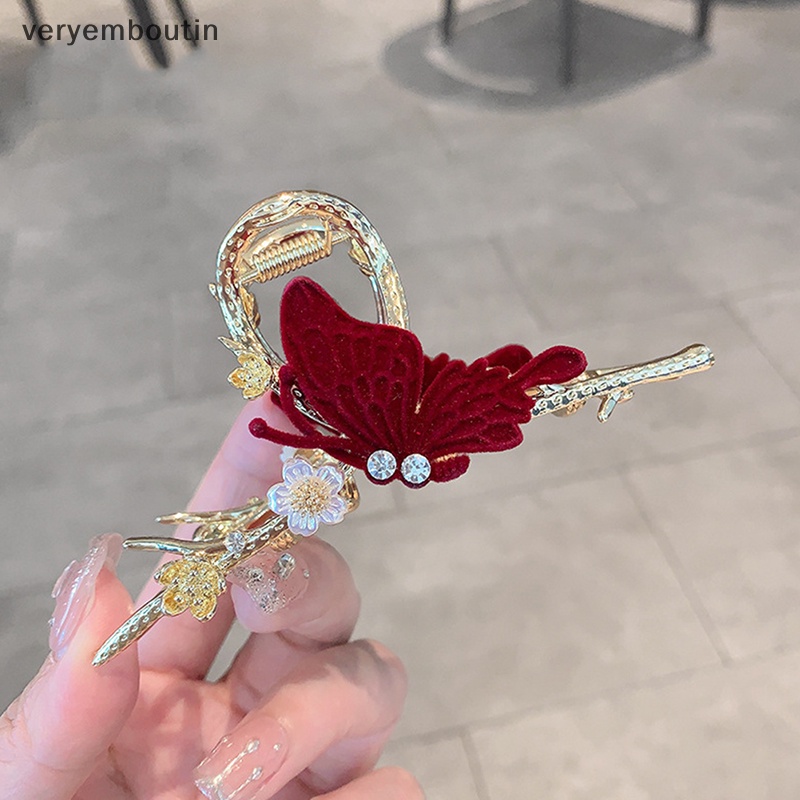 Kẹp Tóc Bướm / Cá Mập Phong Cách Vintage Thanh Lịch Cho Nữ