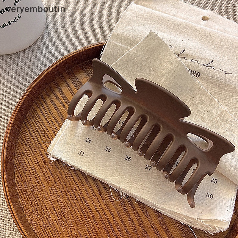 Kẹp Tóc Càng Cua Trơn Bằng Nhựa Acrylic Hàn Quốc 1 Cái