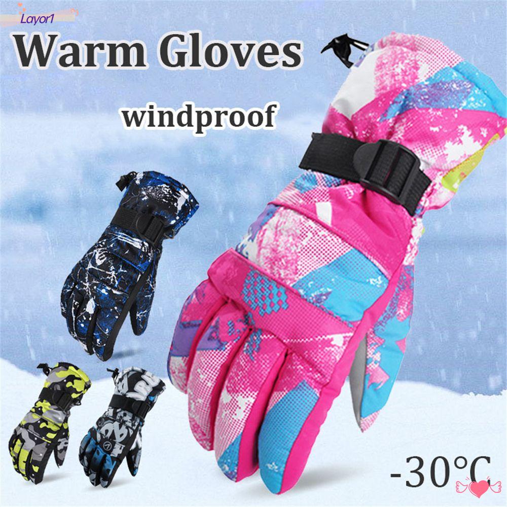Găng Tay Trượt Tuyết Unisex Chống Gió Không Thấm Nước LAYOR1