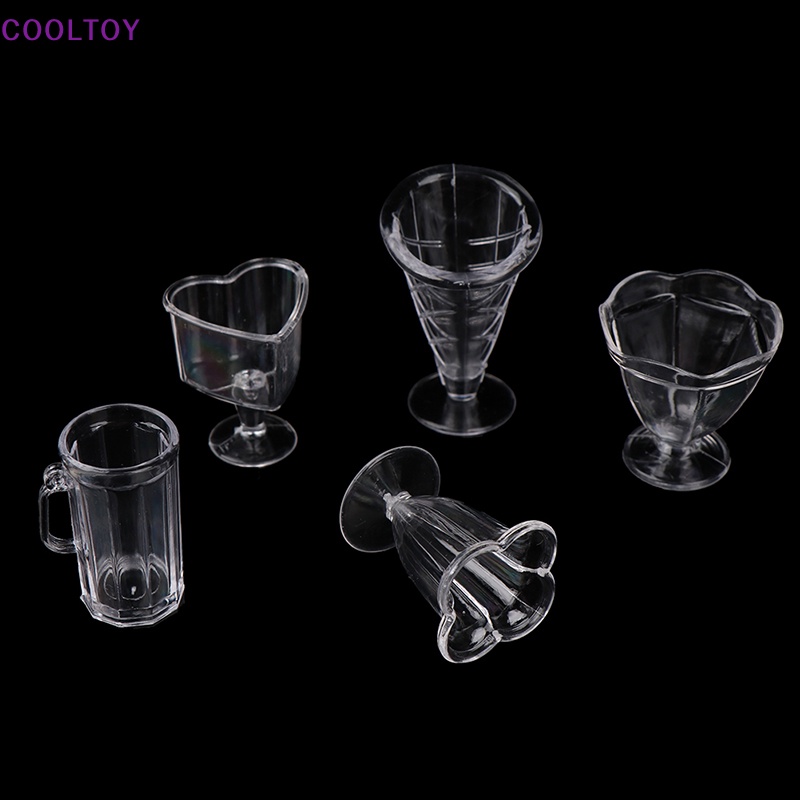 Set 12 Ly Nước Mini Trang Trí Nhà Búp Bê Xinh Xắn