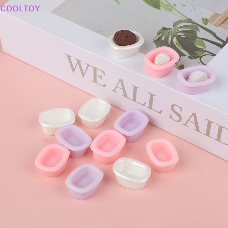 Set 4 Bồn Tắm Mini Trang Trí Nhà Búp Bê Tỉ Lệ 1: 12