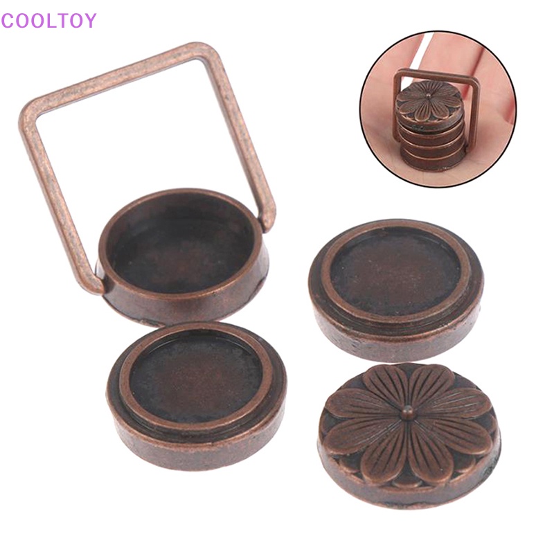 Cooltoy Hộp cơm 3 Tầng Bằng Đồng Tỉ Lệ 1: 12 Trang Trí Nhà Búp Bê