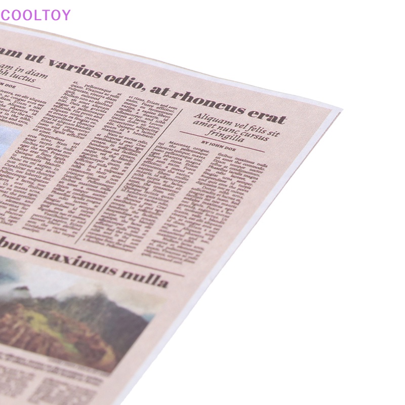 Set 8 Mô Hình Tờ Báo Mini Tỉ Lệ 1: 12 Dùng Để Trang Trí Nhà Búp Bê