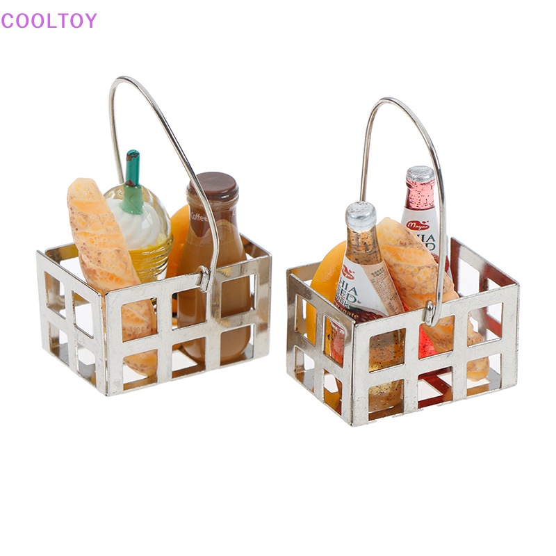 Bộ Giỏ Bánh Mì mini Tỉ Lệ 1: 12 Trang Trí Nhà Búp Bê