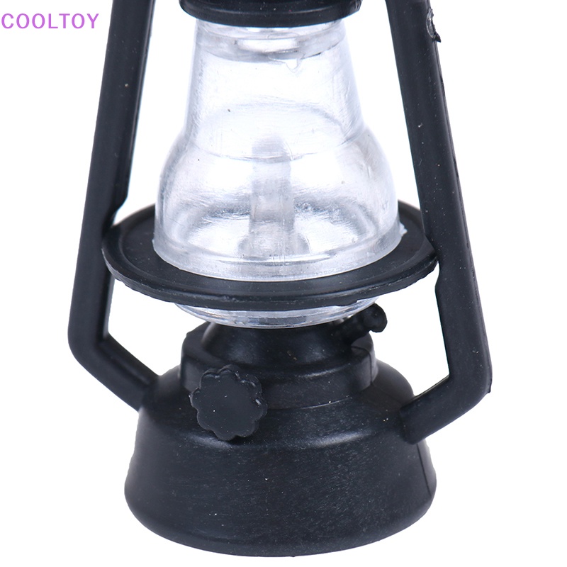 Mô Hình Đèn Dầu Đen mini Tỷ Lệ 1: 12 Trang Trí Nhà Búp Bê