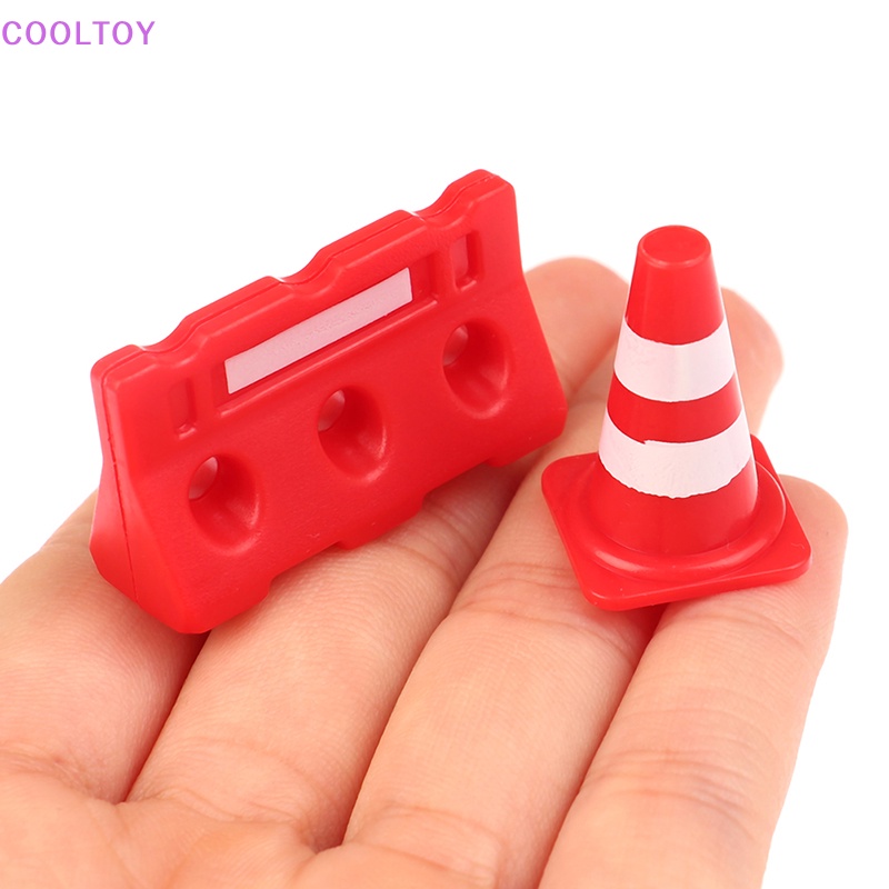 Cooltoy set 2 Đồ Chơi Biển Báo Giao Thông Mini Dành Cho Nhà Búp Bê