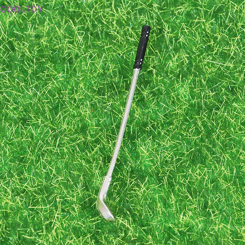 Bộ 5 Gậy Đánh Golf Mini Bằng Kim Loại Tỉ Lệ 1: 12 Trang Trí Nhà Búp Bê