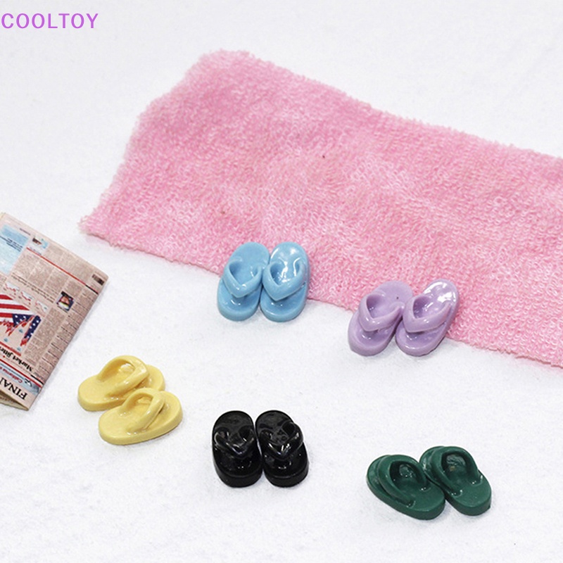 Cooltoy 1 Cặp Dép Đi Trong Nhà Mini Nhiều Màu Sắc Trang Trí Nội Thất Nhà Búp Bê Bán Chạy