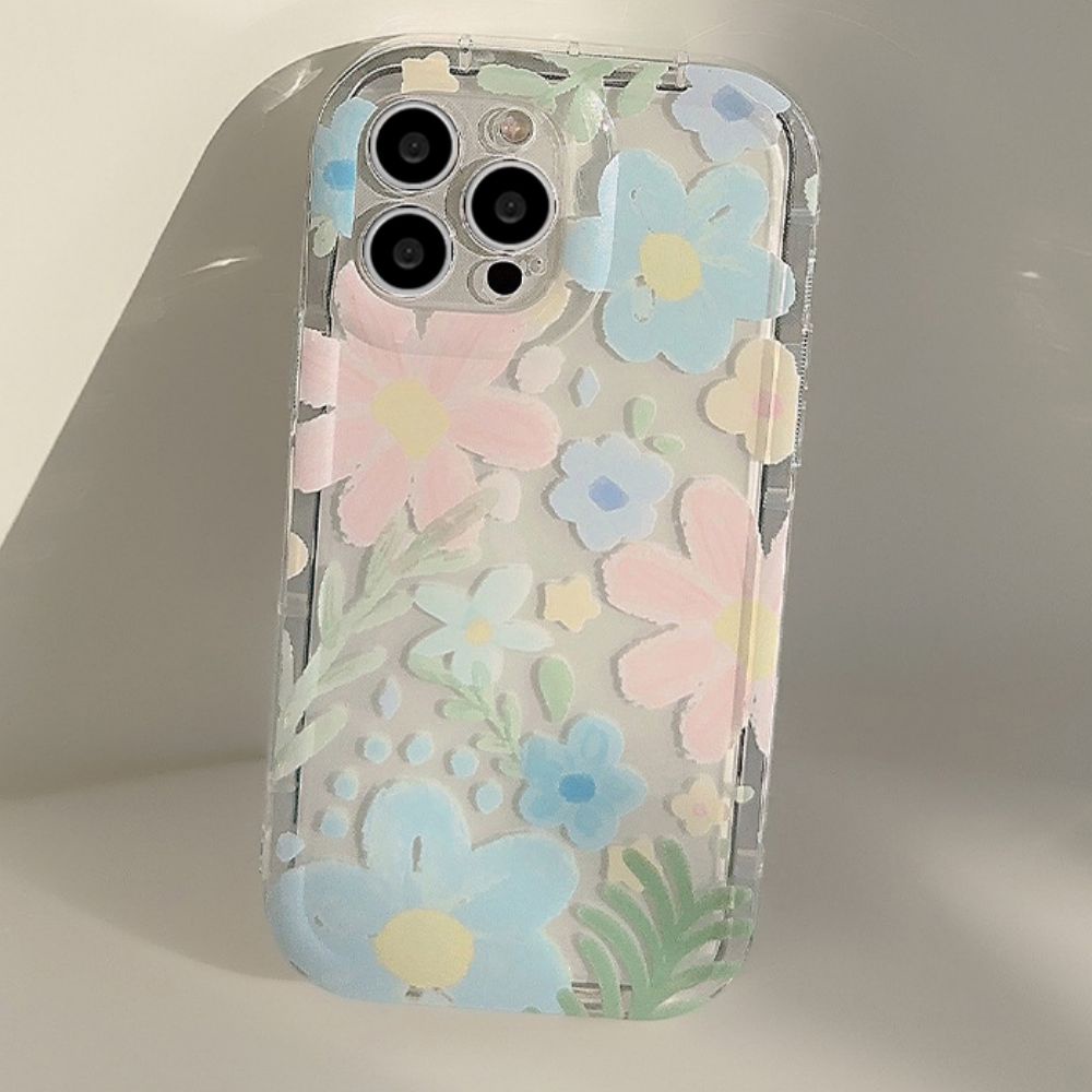 Ốp Điện Thoại TPU Mềm Trong Suốt Chống Sốc Chống Dấu Vân Tay Họa Tiết Tranh Sơn Dầu Cho IPhone 11 14 13 12 Pro Max