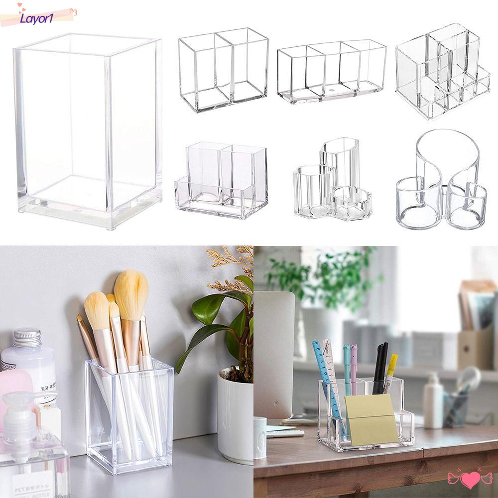 Giá Đỡ Bút / Mỹ Phẩm Acrylic Đa Năng Nhiều Hình Dạng LAYOR1