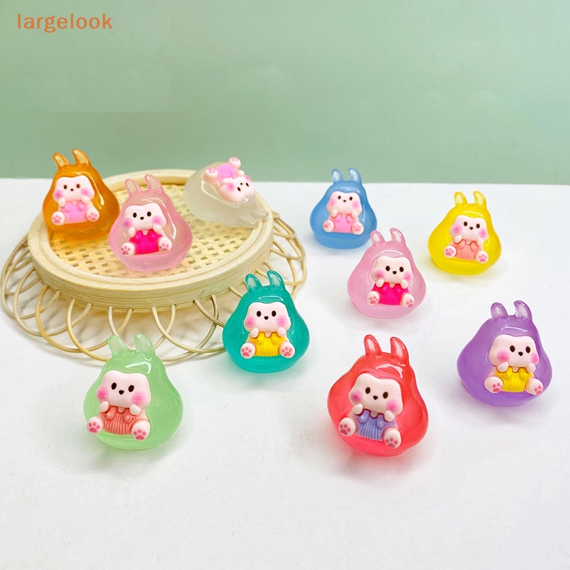 1 Tượng Thỏ Hoạt Hình Phản Quang Trang Trí Tiểu Cảnh