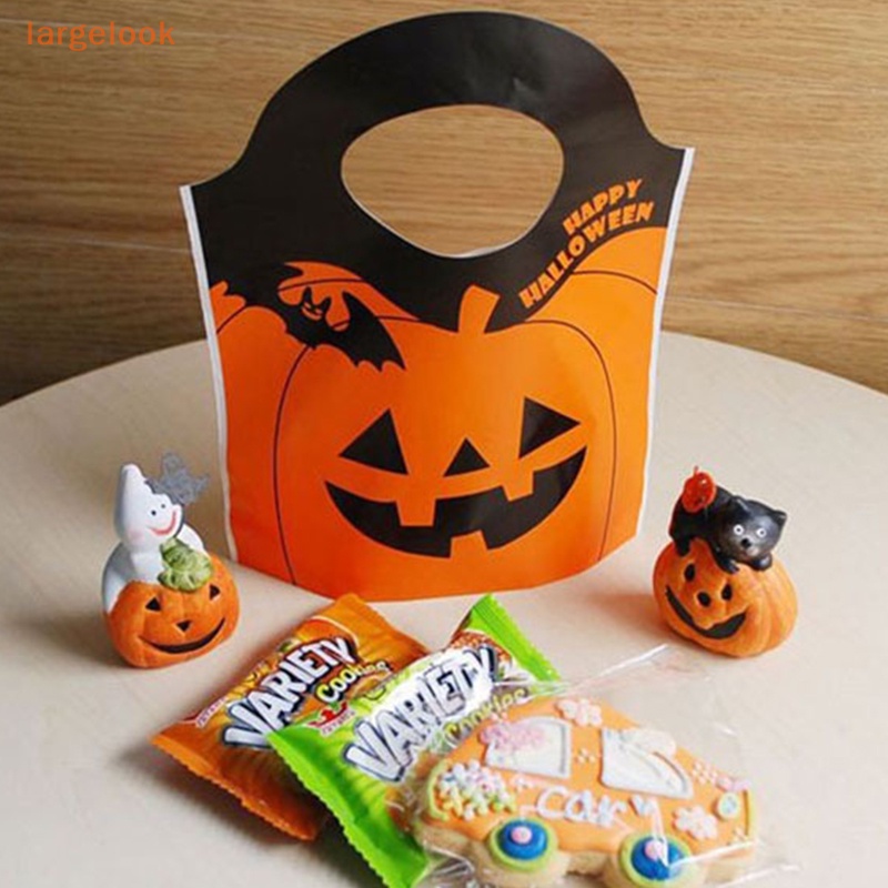 Set 50 Túi Đựng Kẹo Halloween Có Tay Cầm Tiện Lợi