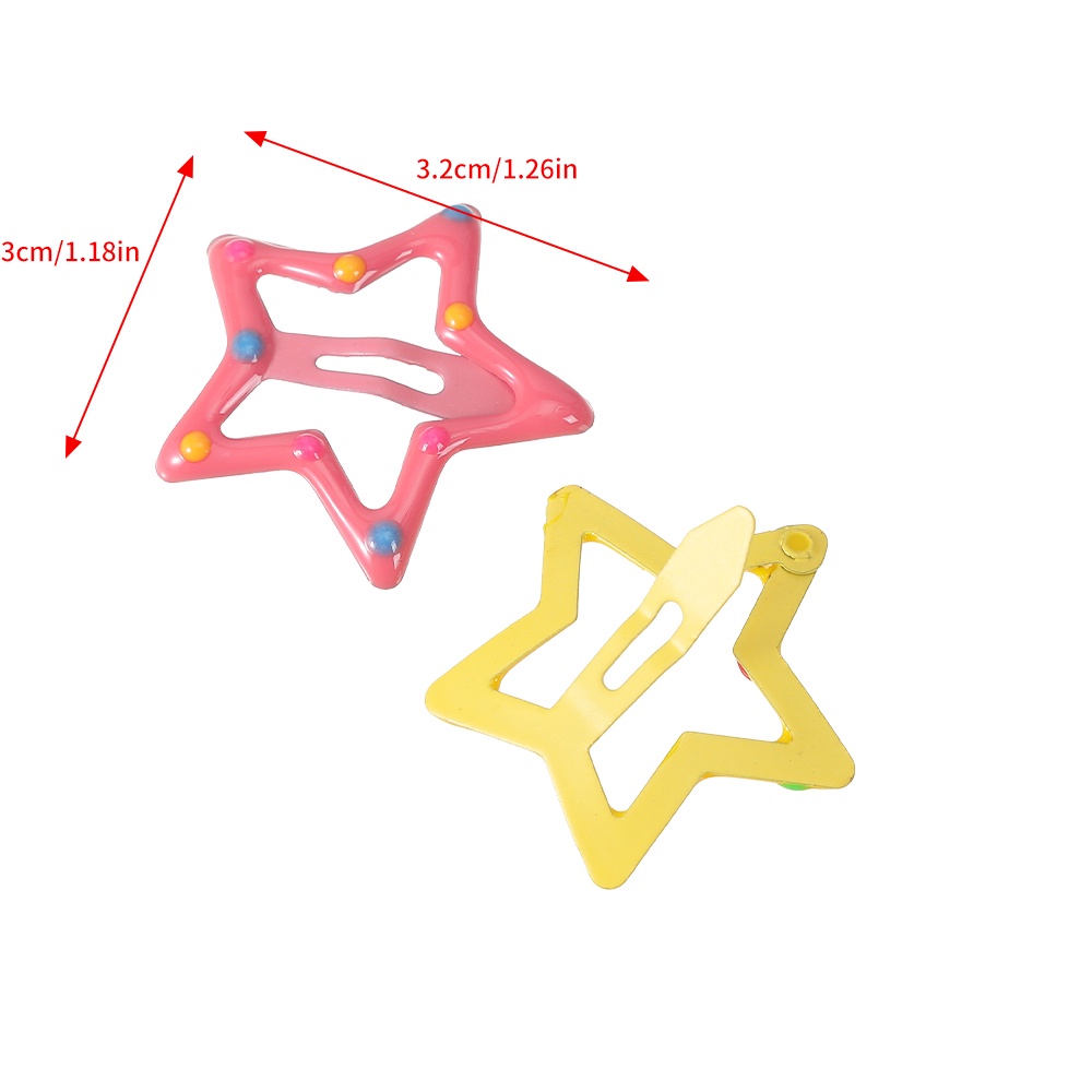 Set 10 kẹp tóc CHLINS hình ngôi sao năm cánh xinh xắn cho nữ