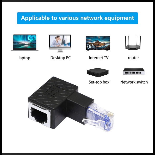 Đầu Chuyển Đổi Rj45 Cat5 / 6 Ethernet Lan Mở Rộng