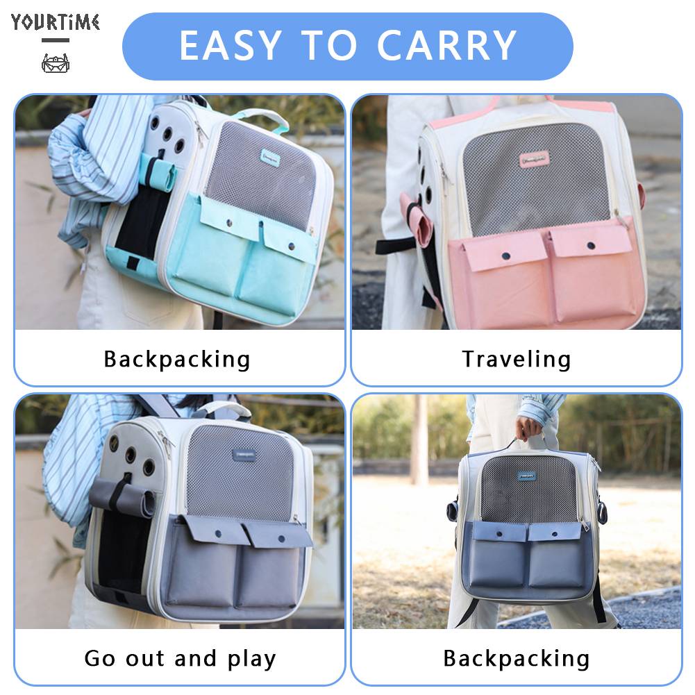 Ba Lô Đựng Thú Cưng Thoáng Khí Gấp Gọn Tiện Lợi