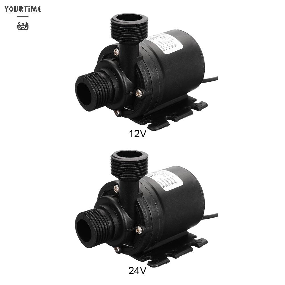 Máy Bơm Nước DC 12V / 24V 800L / h 5.5M Cho Đài Phun Tưới Vườn