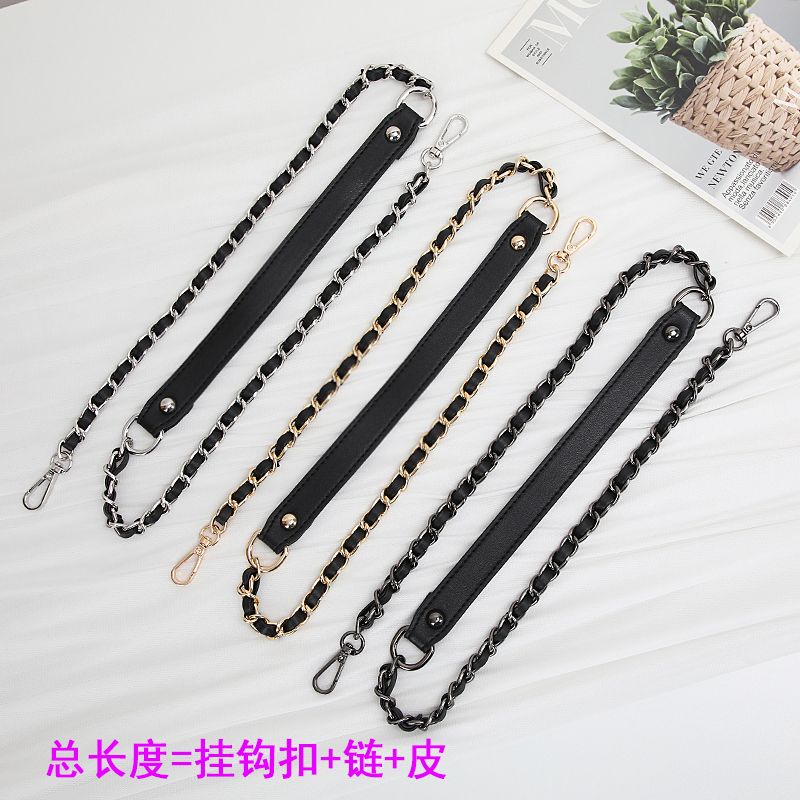 Dây Đeo Túi Xách Bằng Da Phối Dây Xích Thời Trang