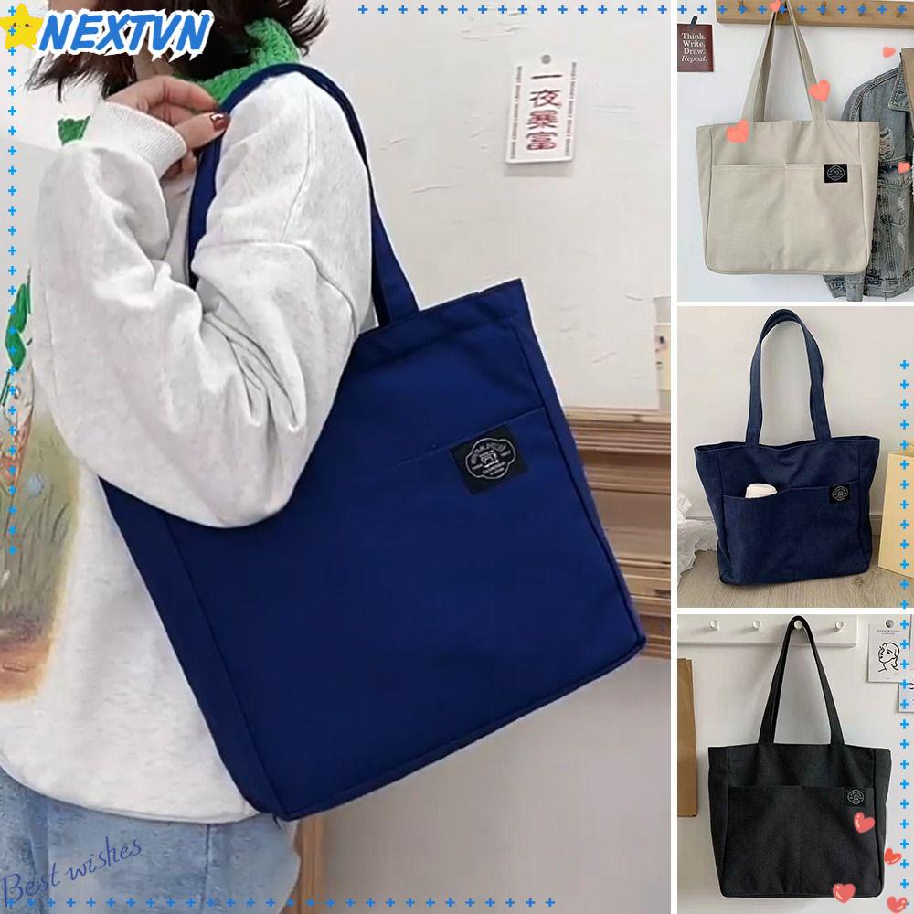 Túi Xách Mua Sắm Đeo Vai Sức Chứa Lớn Có Thể Tái Sử Dụng