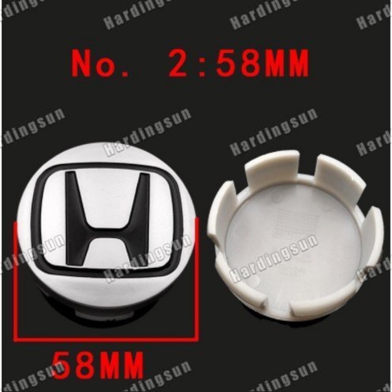 1 Nắp Logo Trang Trí Vành Bánh Xe Hơi Honda 58mm 62MM 69MM