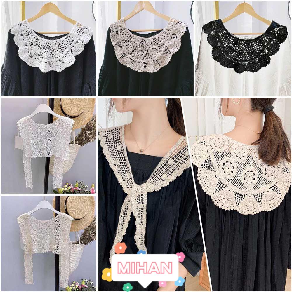 Cổ Áo Sơ Mi Giả Thêu Ren Đa Năng Có Thể Tháo Rời MIHAN1