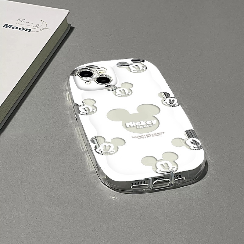 Ốp Điện Thoại Silicone Mềm Trong Suốt Chống Sốc In Hình Chuột Dễ Thương Cho IPhone 14 13 12 11 Pro Max XS X XR