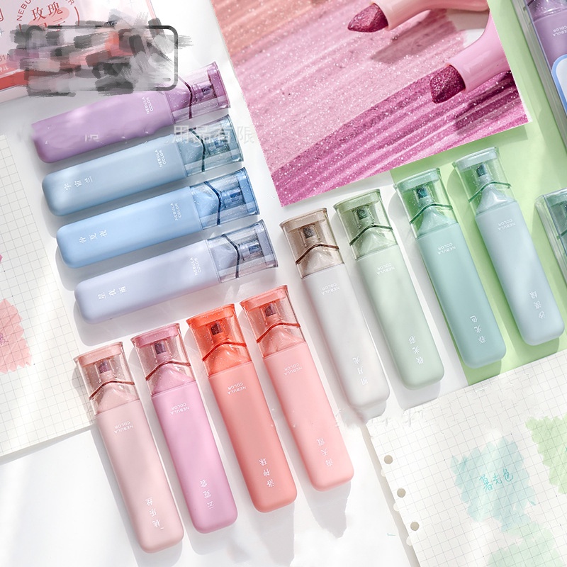 Set 4 Bút Đánh Dấu Nhiều Màu Sắc Lấp Lánh Dành Cho Học Sinh Nhật Ký