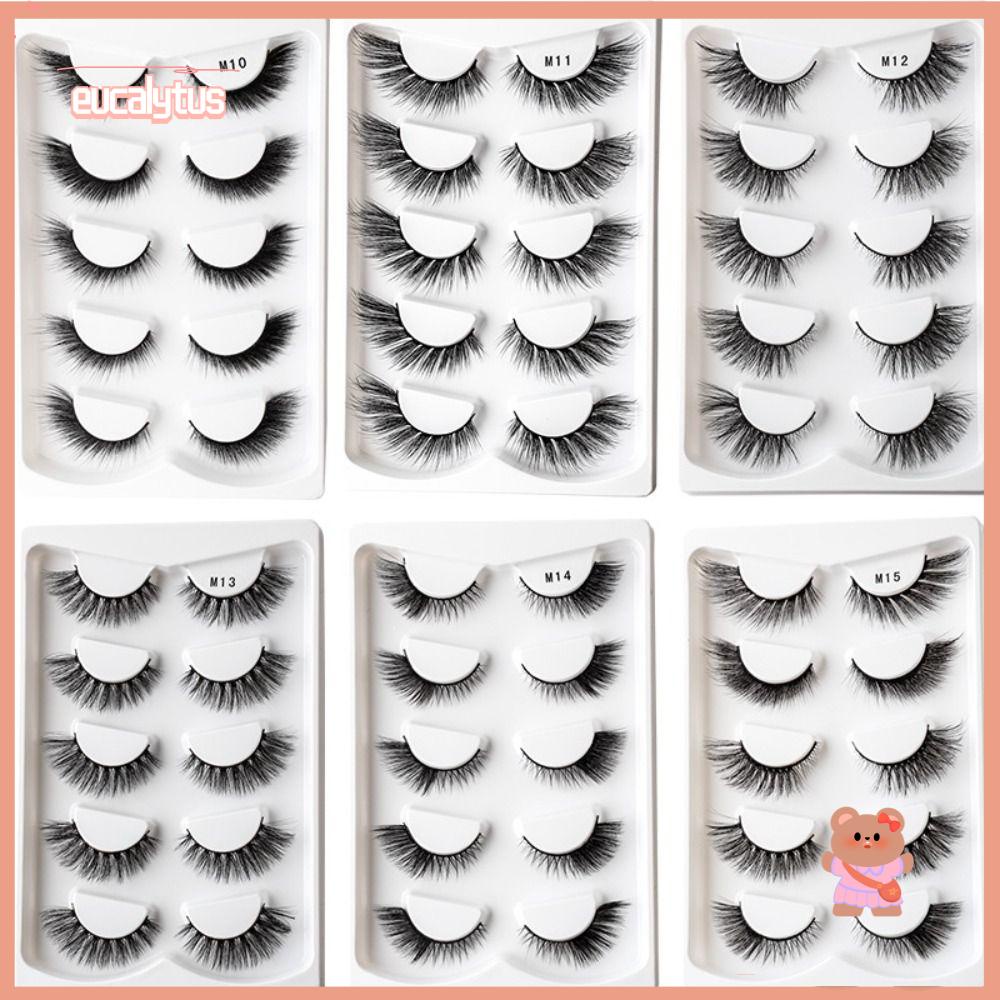 Lông Mi Giả 3D Bằng Sợi Lông Chồn Nhân Tạo Nối Dài Và Làm Đẹp Cho Nữ