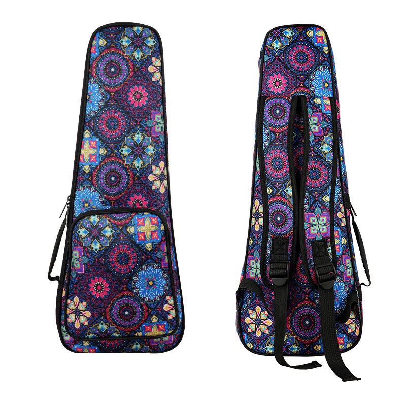 Túi Đựng Đàn Ukulele 21-Inch 23-Inch 26-Inch Họa Tiết Rằn Ri Chất Liệu Cotton Chống Thấm Nước Tiện Dụng Cho Bé