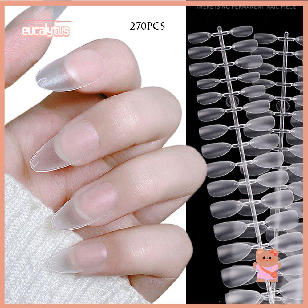 Bộ 270 Móng Tay Giả Ngắn Dùng Trang Trí Múa Ba Lê