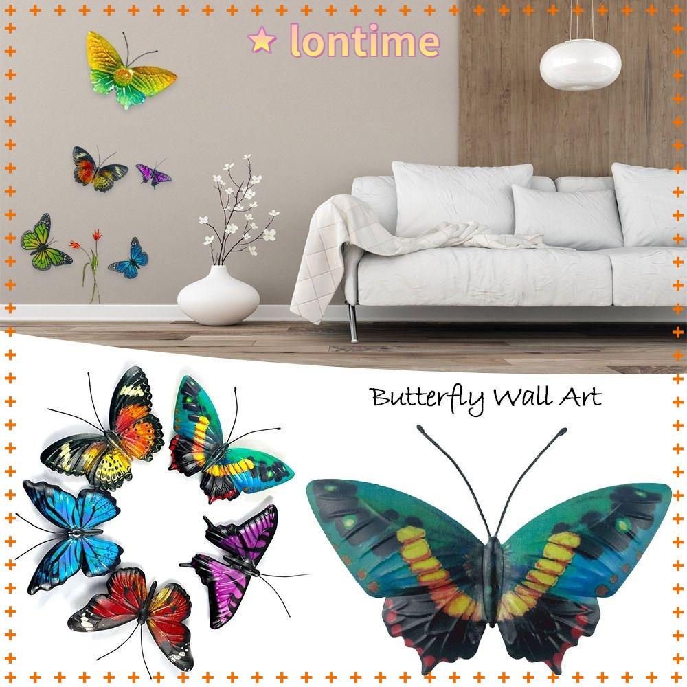 Bộ 5 Bươm Bướm Kim Loại Treo Tường Trang Trí Chất Lượng Cao