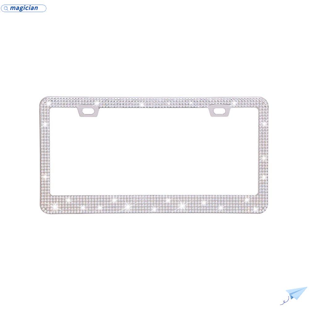 Khung Biển Số Xe Thời Trang Dành Cho Nữ|Bling Xe Trang Trí Bên Ngoài Giá Đỡ Biển Số Ô Tô
