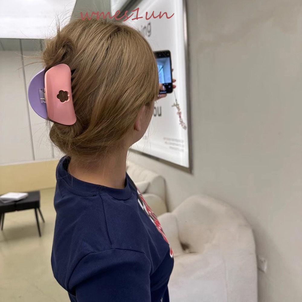 Kẹp Tóc Đuôi Ngựa Cỡ Lớn Thiết Kế Hai Mặt Độc Đáo Thời Trang Cho Nữ WMES15H