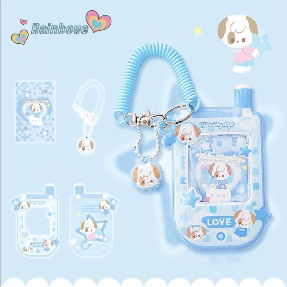 Kẹp Giữ Thẻ Bằng PVC Hai Màu Hình Điện Thoại Sáng Tạo