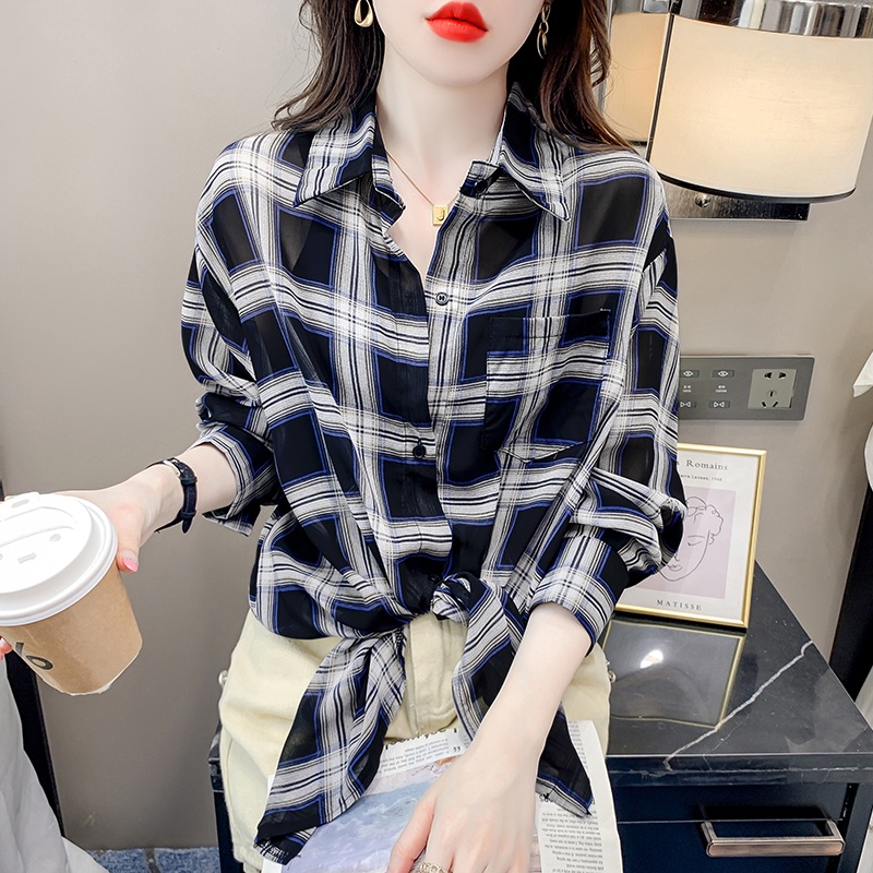 Áo Khoác Cardigan Chiffon Mỏng Dáng Rộng Phong Cách Mới Mùa Hè 2023 Cho Nữ