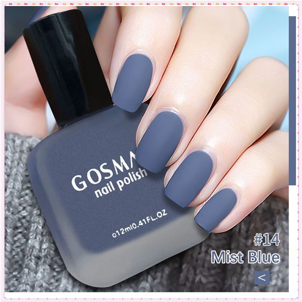 Gosman Mờ Sơn Móng Tay Không Nướng Không Bong Tróc Xuân Hè Mờ Màu Nude Nhanh Khô Sơn Móng Tay Móng Tay Nghệ Thuật Cho Nail Shop 12Ml TOGO